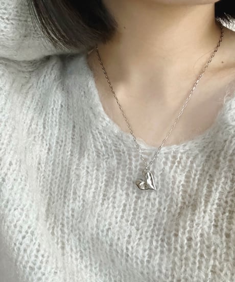 [ネックレス] ラフハート（素材：ステンレス）