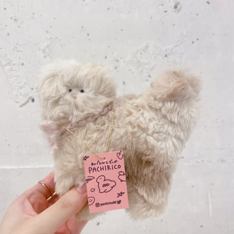専用 ★ハンドメイド★ いっしょにおでかけ ペキニーズ ぬいぐるみ 淡ベージュ LISULISU STORE