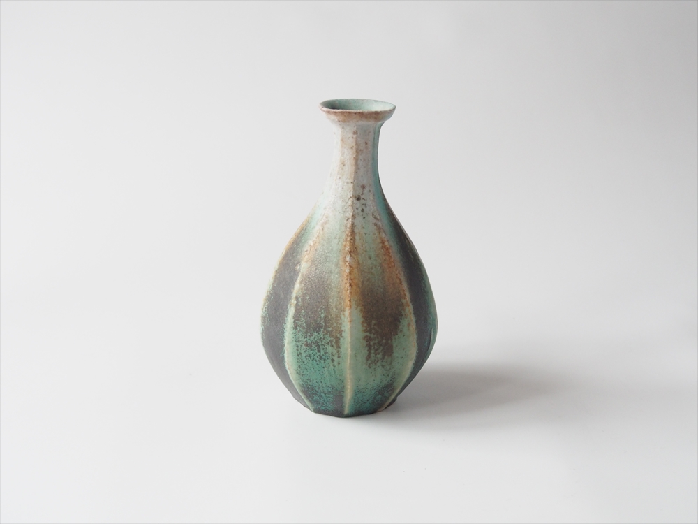 織部釉面取花入 境道一 | テノナル工藝百職