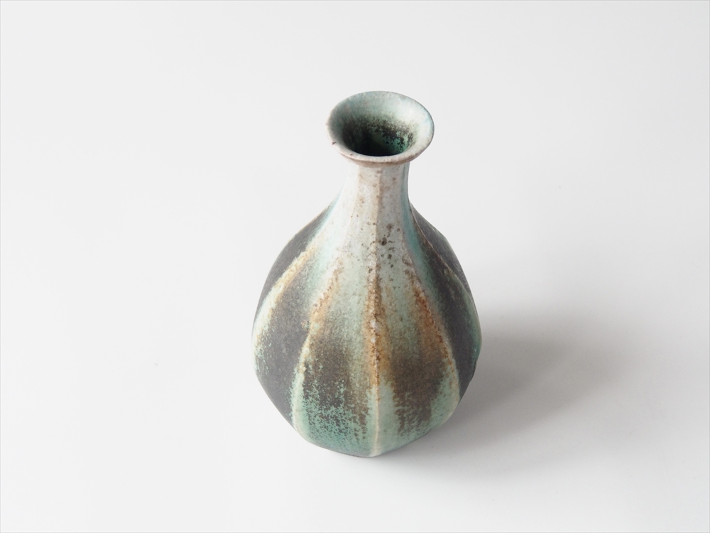 織部釉面取花入 境道一 | テノナル工藝百職