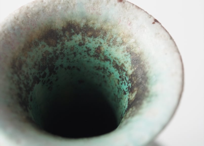 織部釉面取花入 境道一 | テノナル工藝百職