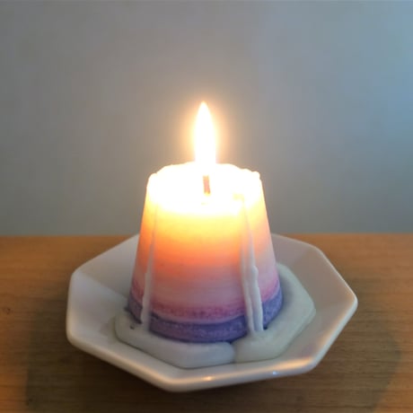 FIRST LIGHT CANDLE ～よあけキャンドル Blue snow　fu-ka Candle