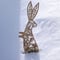 Snow Rabbit スノウラビット（雪うさぎ）・木のオーナメント・リトアニア