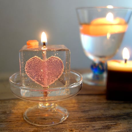 【生産終了：展示のみ】ハートキャンドルセット　Heart Candle  Set　fu-ka Candle
