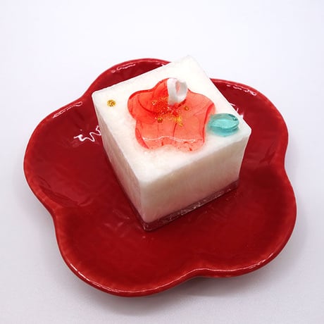 【生産終了：展示のみ】雪あそび キャンドル　白＆水色 2個セット　fu-ka Candle