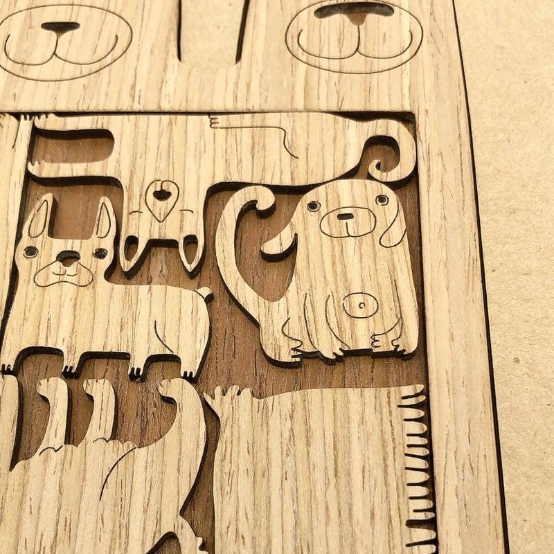 パズル】にぎやかワンまみれパズル・リトアニアの木のおもちゃ | .andhand