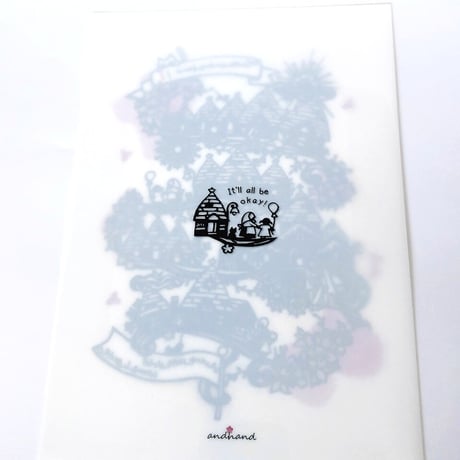 切り絵【A4】クリアファイル 2枚組– .andhandオリジナル/ポジティブワード、イタリアの楽しいことわざ