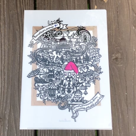 切り絵【A4】クリアファイル 2枚組– .andhandオリジナル/ポジティブワード、フィンランドの楽しいことわざ