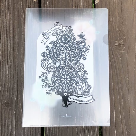 切り絵【A4】クリアファイル 2枚組– .andhandオリジナル/ポジティブワード、リトアニアの楽しいことわざ