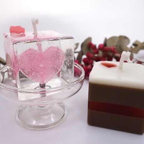 【生産終了：展示のみ】ハートキャンドルセット　Heart Candle  Set　fu-ka Candle