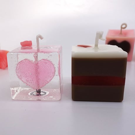 【生産終了：展示のみ】ハートキャンドルセット　Heart Candle  Set　fu-ka Candle