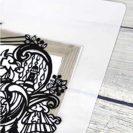 切り絵【A4】クリアファイル 2枚組– .andhandオリジナル/ポジティブワード、フィンランドの楽しいことわざ