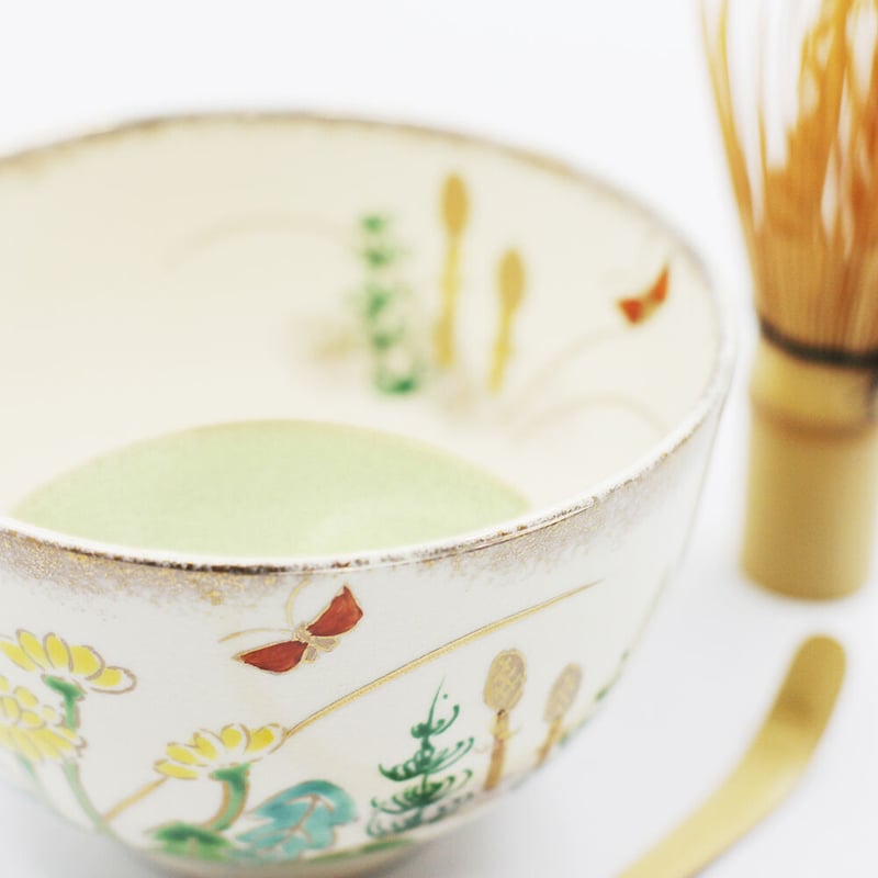 仁清色絵春の野茶碗 | 梅村商店