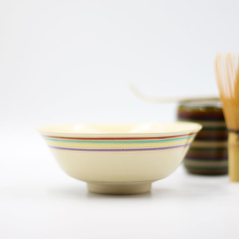 仁清色絵駒筋夏茶碗 | 梅村商店