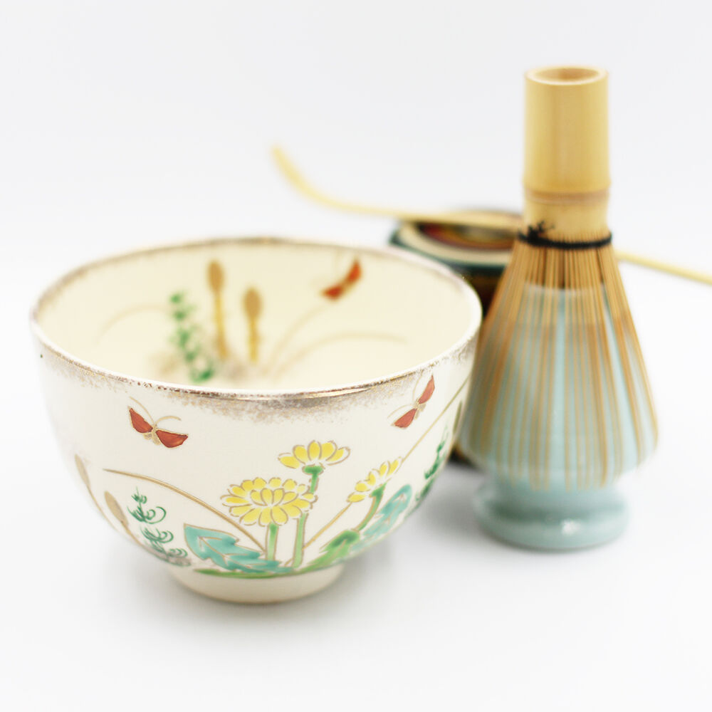 仁清色絵春の野茶碗 | 梅村商店