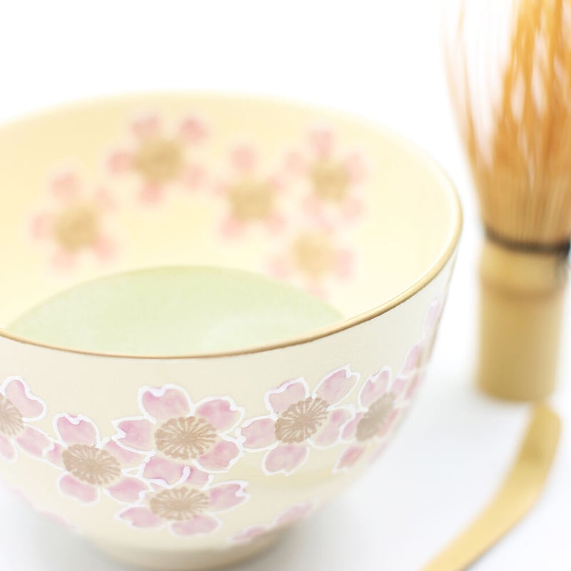 色絵桜波文　茶わん　芳山 色絵桜波文 茶わん 芳山 栗山園オンライン通販部 / 【新古品