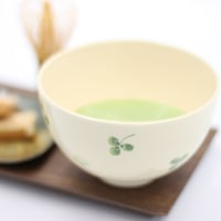 仁清色絵クローバー小茶碗