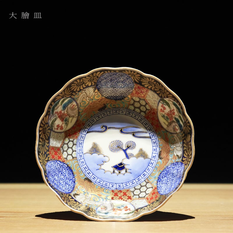 日本直売 伊万里色絵丸皿 5枚 - キッチン・食器