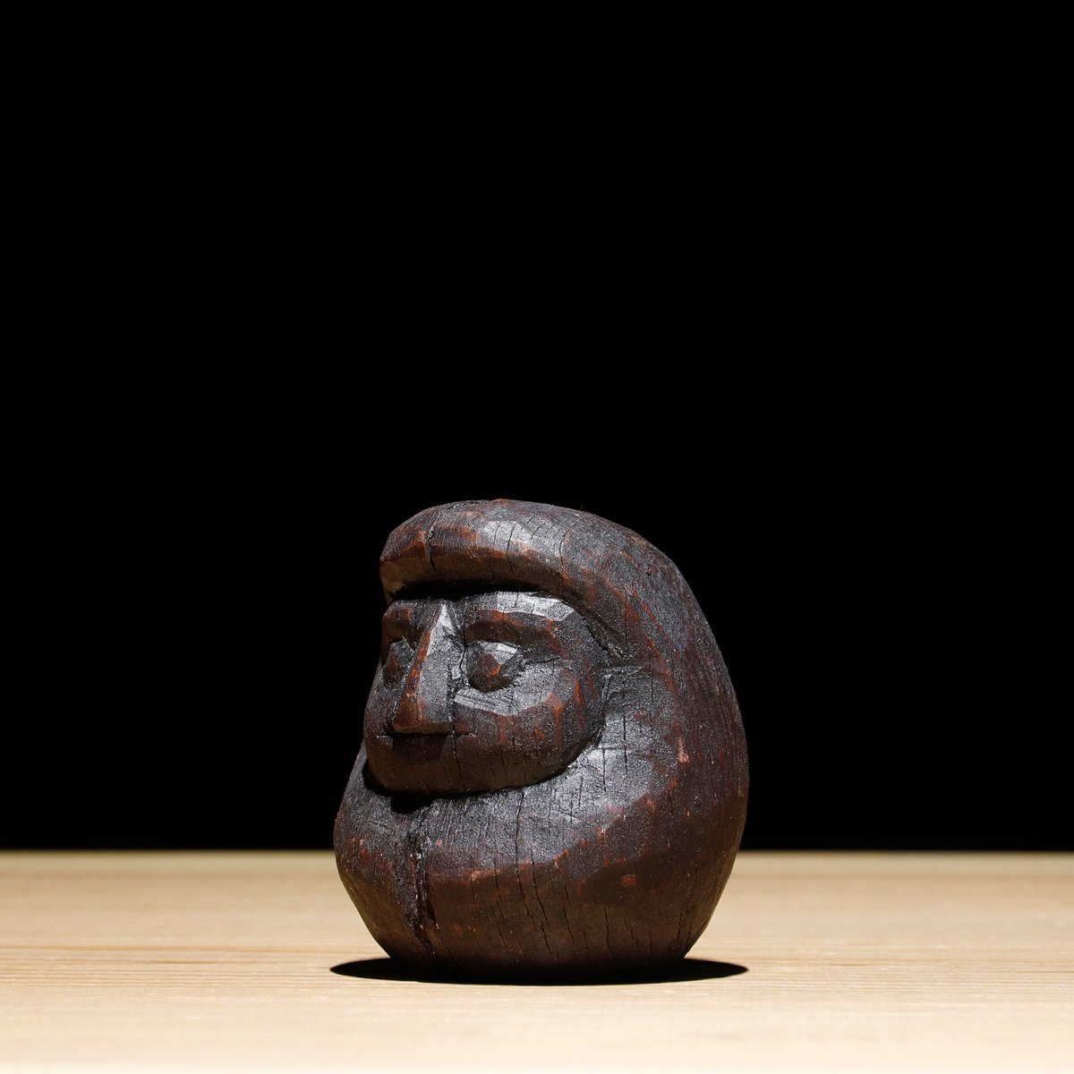 入手困難⭐︎達磨型　アンティーク　木型　陶器製　江戸時代　骨董 達磨木型 江戸期 | 古物屋 壱両