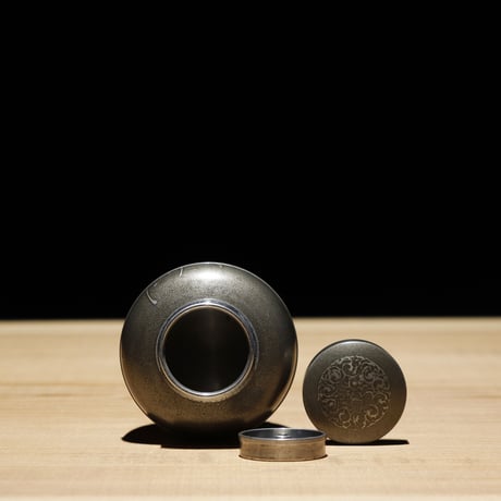 茶筒 錫