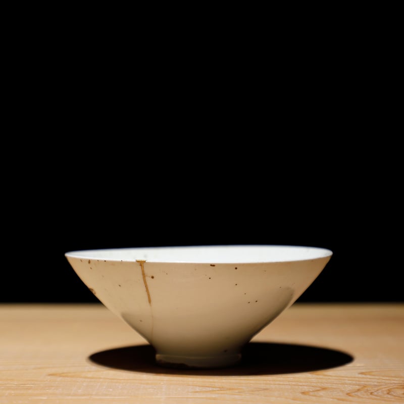 白磁 茶碗 金継 | 古物屋 壱両