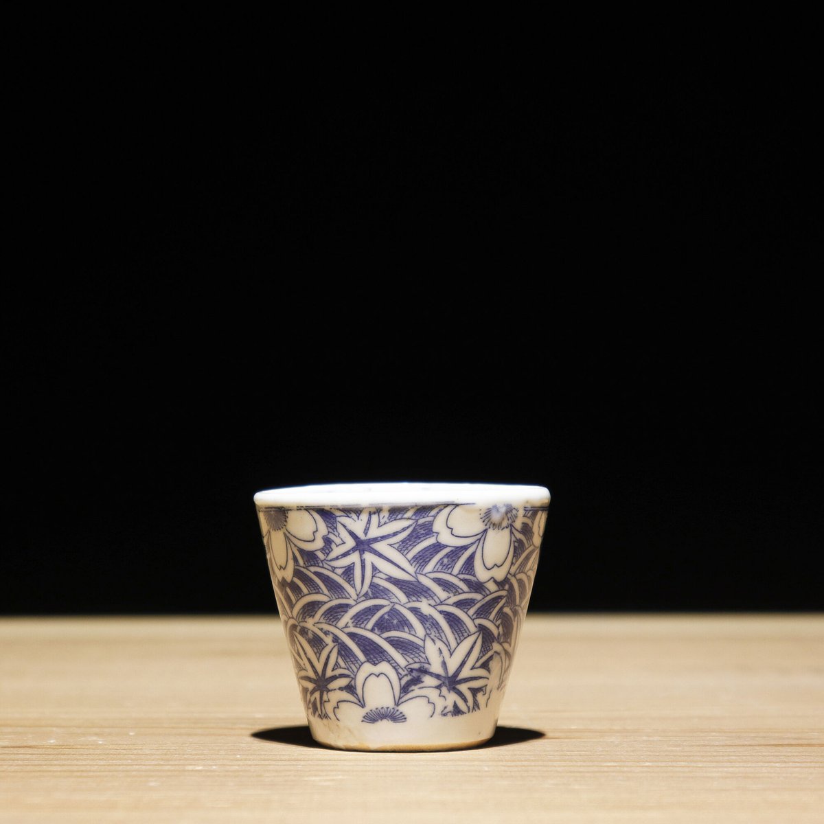 明治期 蕎麦猪口 桜 | 古物屋 壱両
