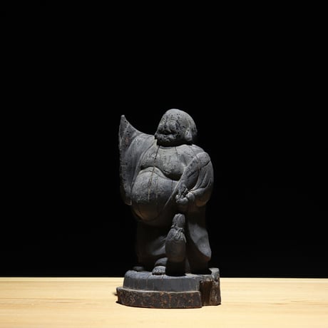布袋尊 木彫 江戸期