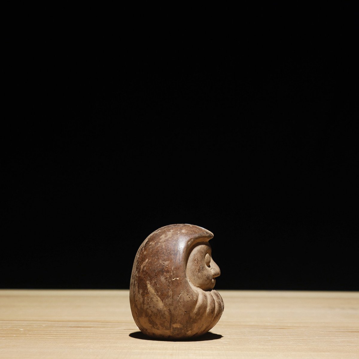 高田焼 磁器人形 焼物型達磨 高崎顔 | 古物屋 壱両