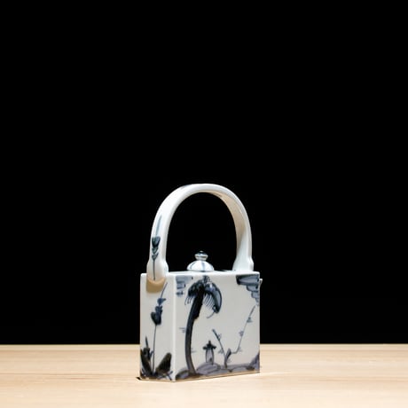 江戸期 染付 水差し