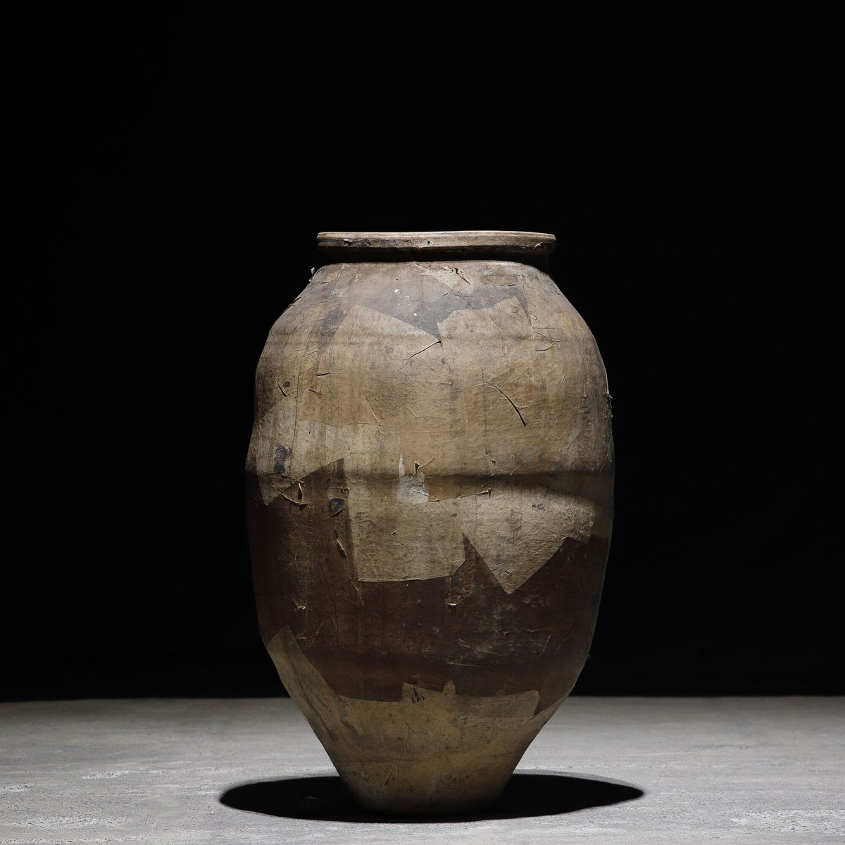 茶壺 和紙貼 | 古物屋 壱両