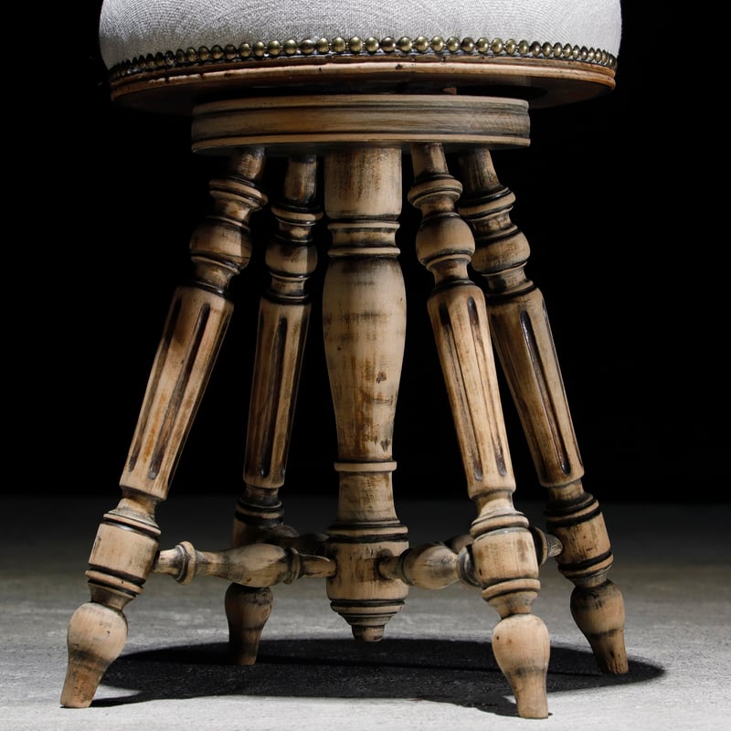 ナポレオンチェアスツールアンティーク古手1800年代後期フランス