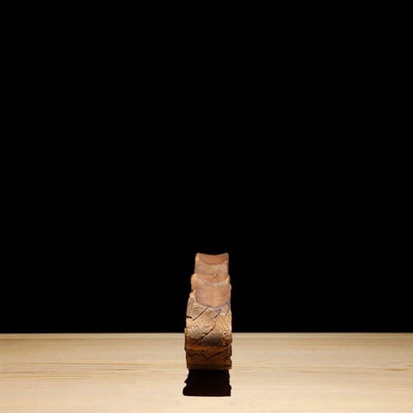 波文彫り 欄間欠片 江戸期