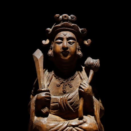 虚空蔵菩薩 木彫像 江戸期