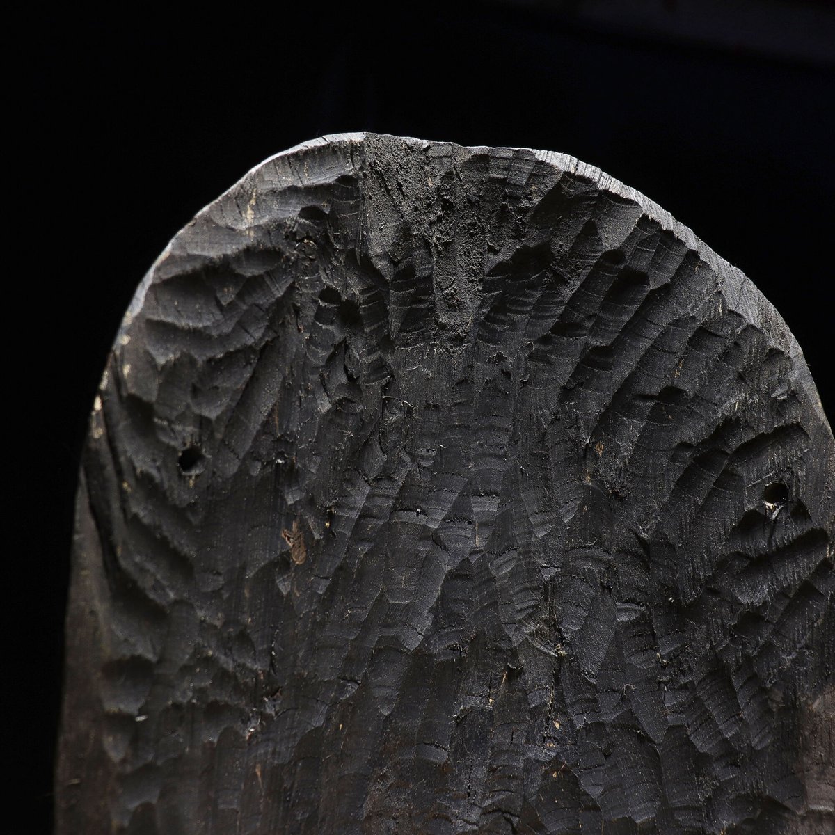 面 おかめ 木彫 | 古物屋 壱両