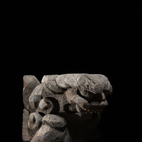 木彫獅子 江戸期