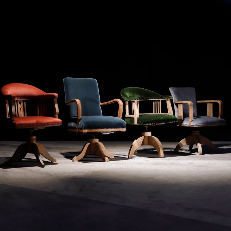 ドクターチェア 緑 | 古物屋 壱両