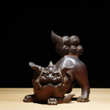 木彫 獅子 明治初期