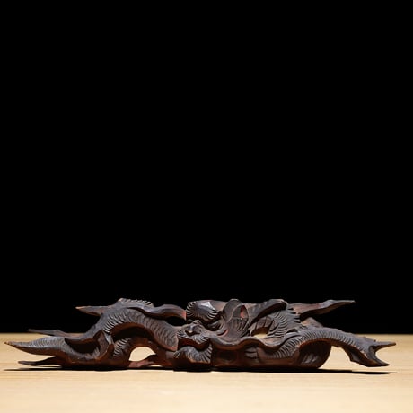 龍 木彫 江戸期