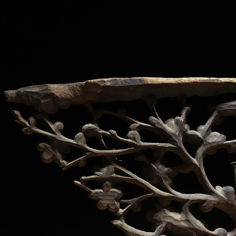 彫刻欄間 梅花図 | 古物屋 壱両
