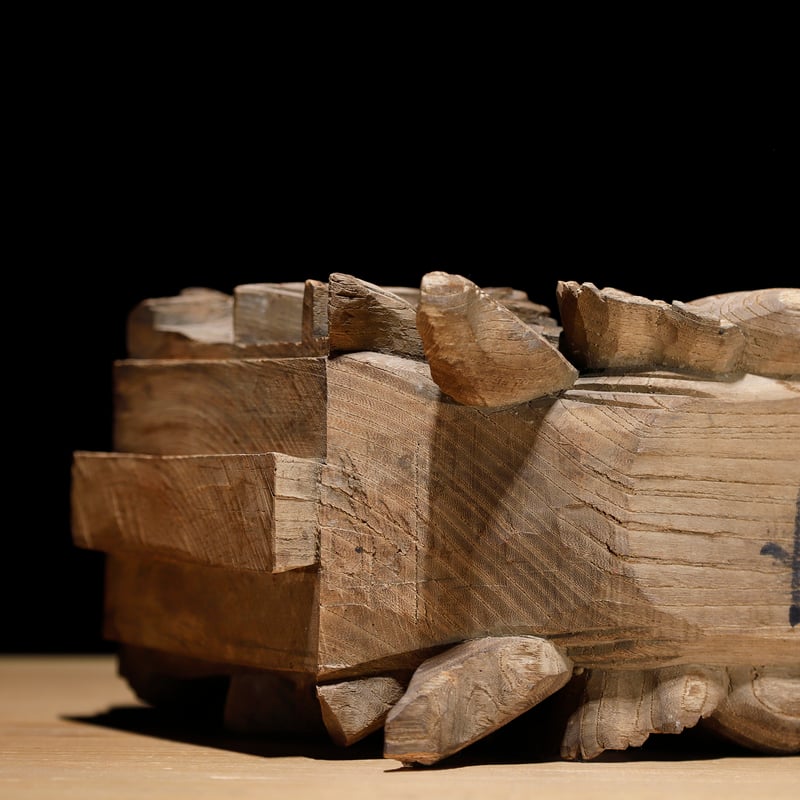 狛犬獅子 木鼻 阿吽 | 古物屋 壱両