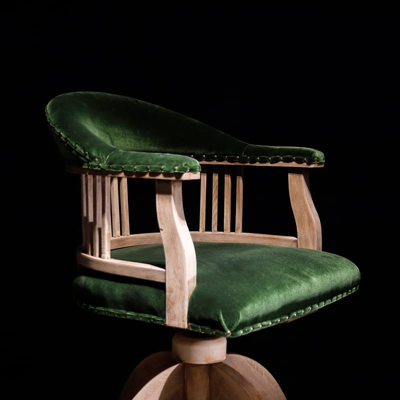 ドクターチェア 緑 | 古物屋 壱両