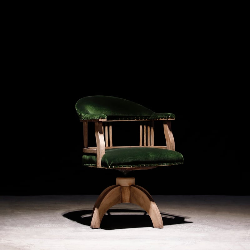 ドクターチェア 緑 | 古物屋 壱両