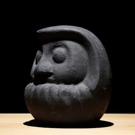 黒和紙達磨木型