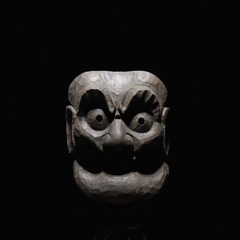 面 竈神 木彫 | 古物屋 壱両 面 竈神 木彫 | 古物屋 壱両