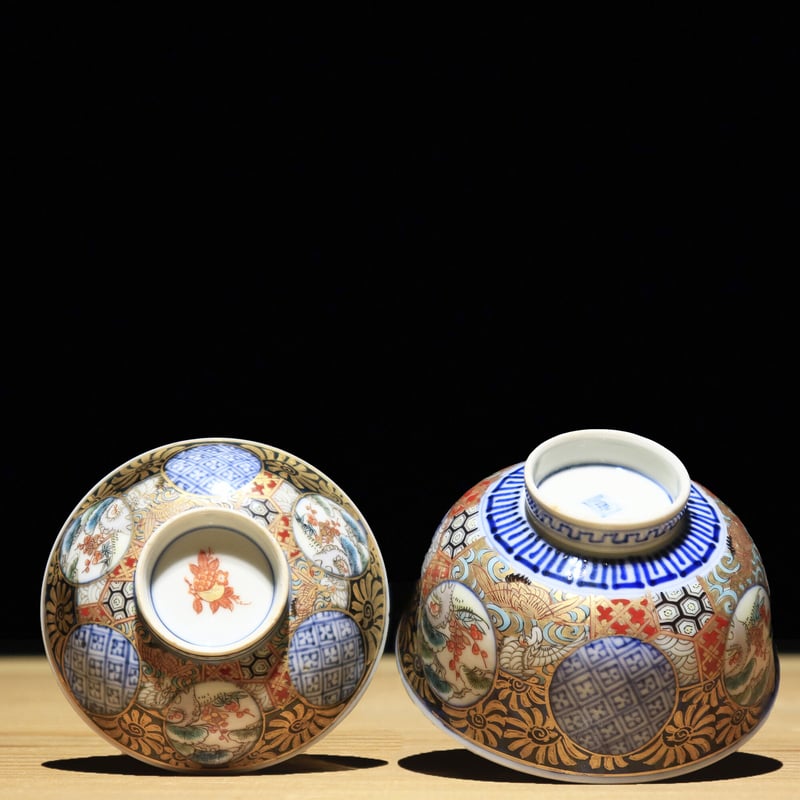 古伊万里 染付 ぶどう図 焼物皿 5枚 [B24419] 古伊万里 染付 ぶどう図 焼物皿 5枚 [B24419] 古伊万里 染付色絵