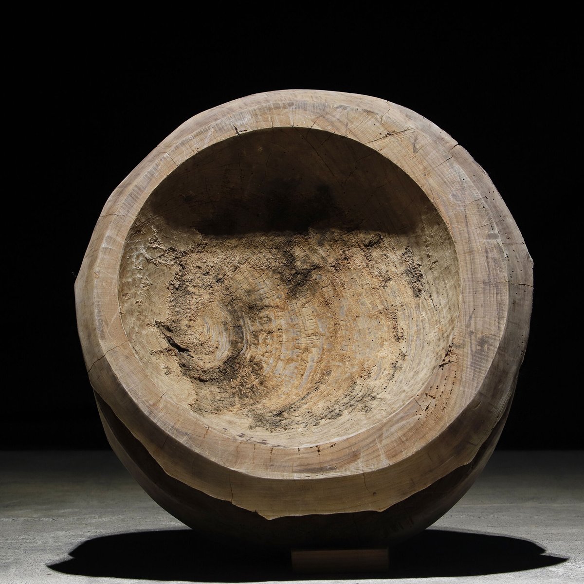 古民具 骨董 木臼 臼 平臼 | 古物屋 壱両