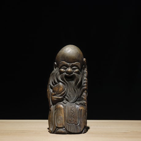 福禄寿 竹根彫