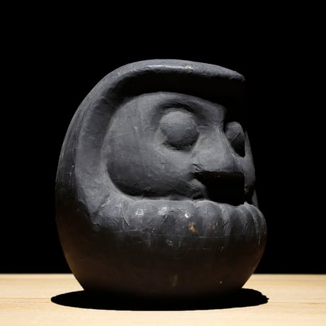 黒和紙達磨木型