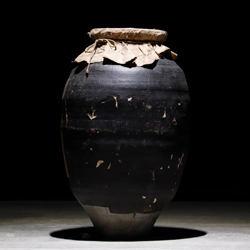 和紙貼 茶壺 玉露 | 古物屋 壱両