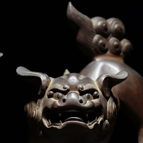 木彫 獅子 明治初期